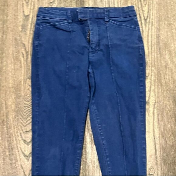Modcloth Richmond Pants Mid Rise Front Seams Straight Leg Navy Blue Size 8 - Picture 3 of 11